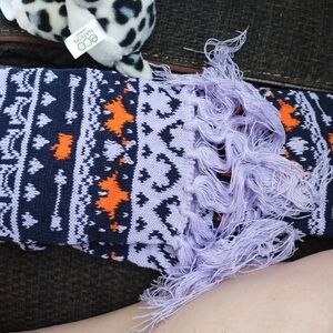 Purple and Orange Patterned Scarf From Owlcrate